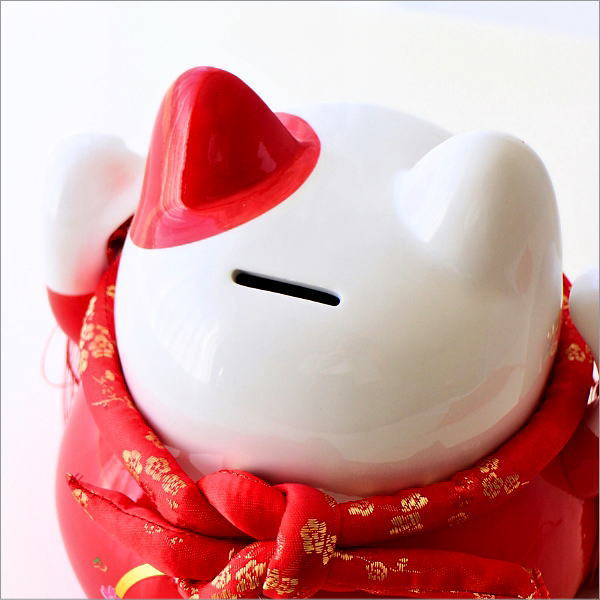 金運来福 招き猫の貯金箱 L(4)