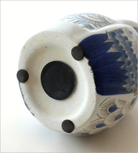 陶器のフクロウ貯金箱(4)