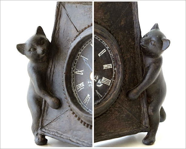アンティークな時計とネコさん(3)