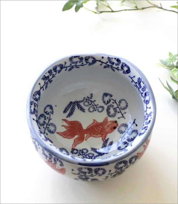 陶器の金魚鉢 S(1)