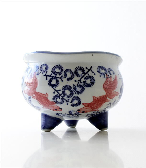 陶器の金魚鉢 S(3)
