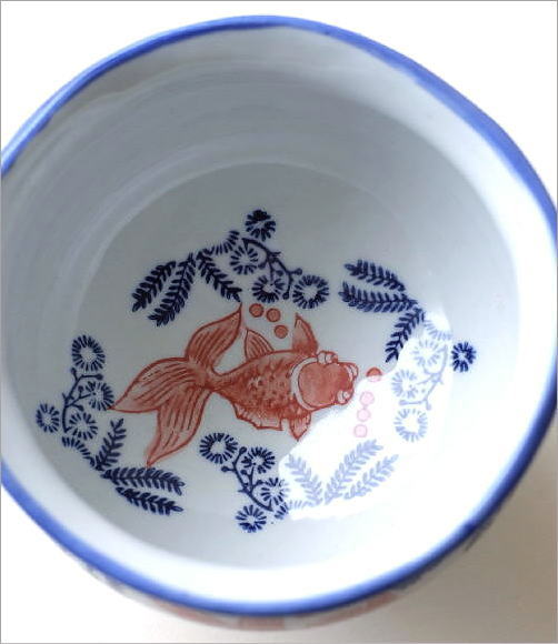 陶器の金魚鉢 S(2)