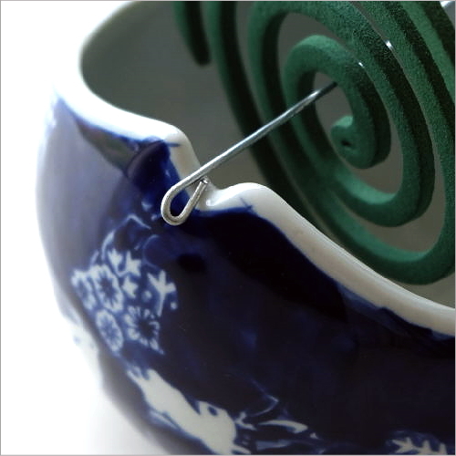 陶器かやり　藍うさぎ(4)