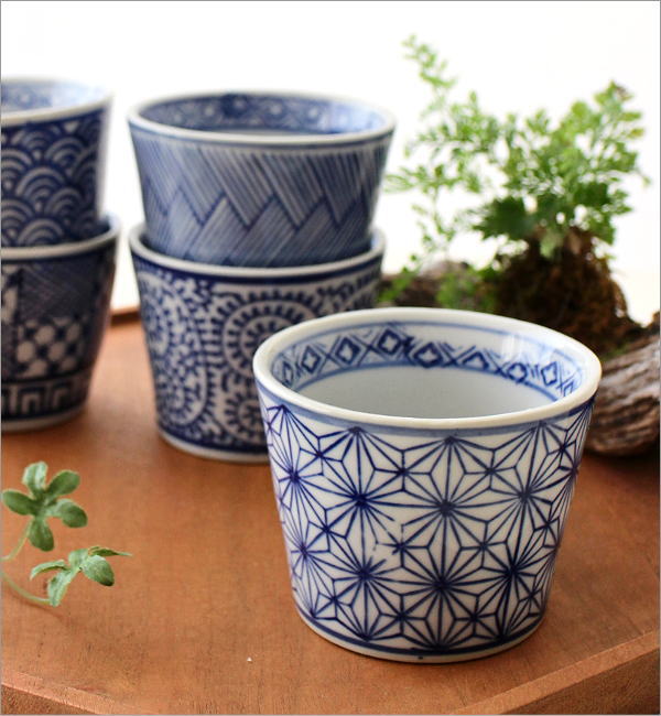 青花 青花 そば猪口5個セット A A(2)