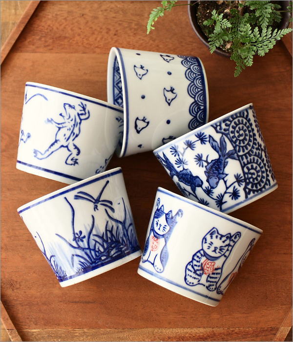 蕎麦猪口セット フリーカップ 磁器 陶器 おしゃれ デザートカップ 小鉢