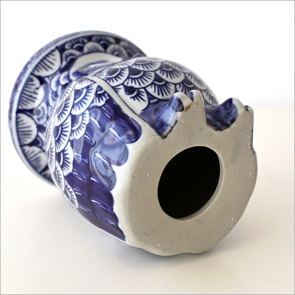  陶器のフクロウ フラワースタンド(5)