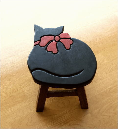 子供椅子 黒ネコさん(2)