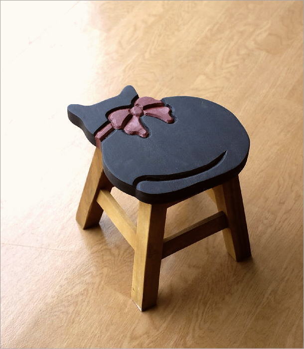 子供椅子 黒ネコさん(5)