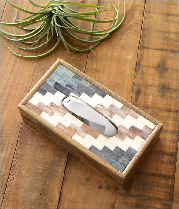 ボーンとウッドの ティッシュケース(1)