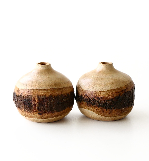 マンゴーウッドのフラワーベース(4)