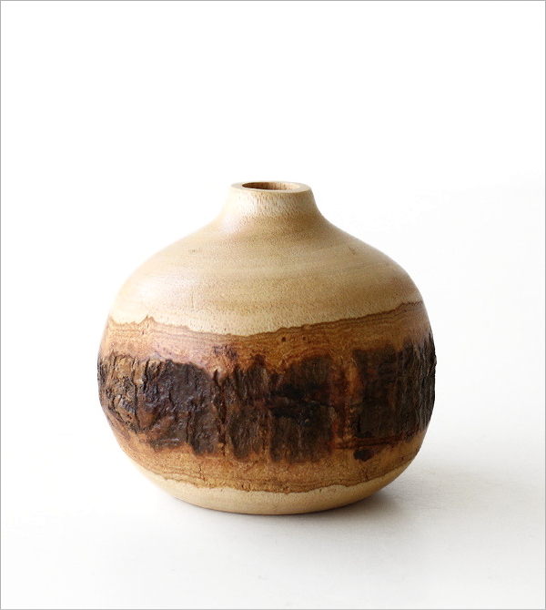 マンゴーウッドのフラワーベース(5)