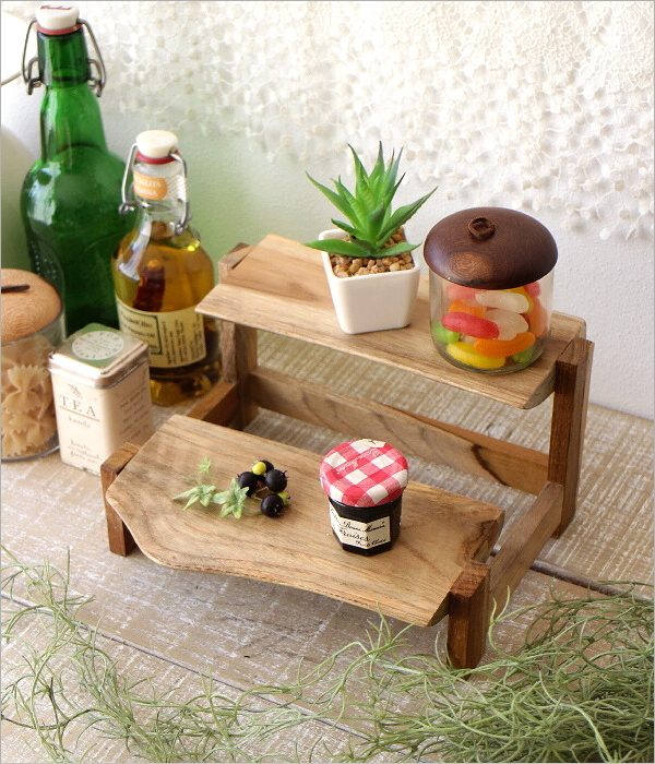 チークの2段ディスプレイスタンド(1)