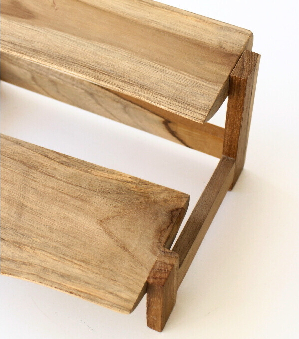 チークの2段ディスプレイスタンド(3)