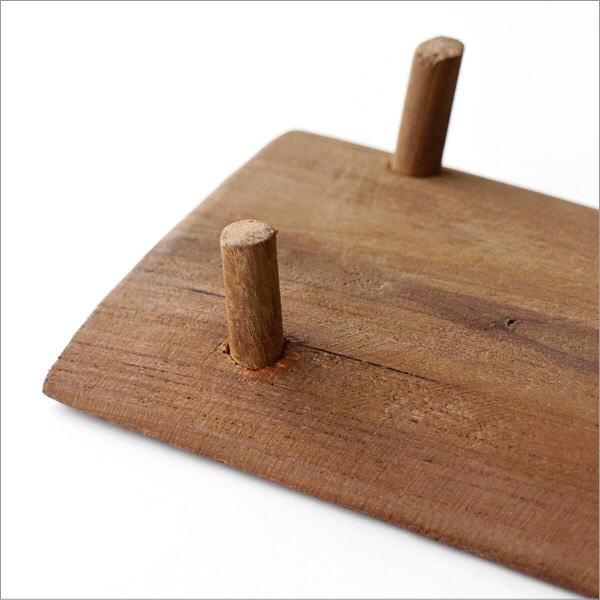 美品　無垢チーク　椅子　ディスプレイ台 チーク無垢材ディスプレイステージ 台 飾り台 ステージ