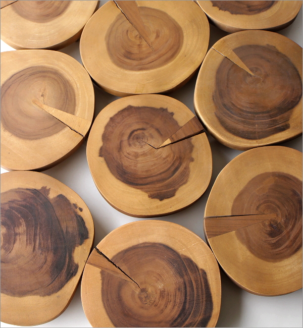 天然木のナチュラルな花台(6)