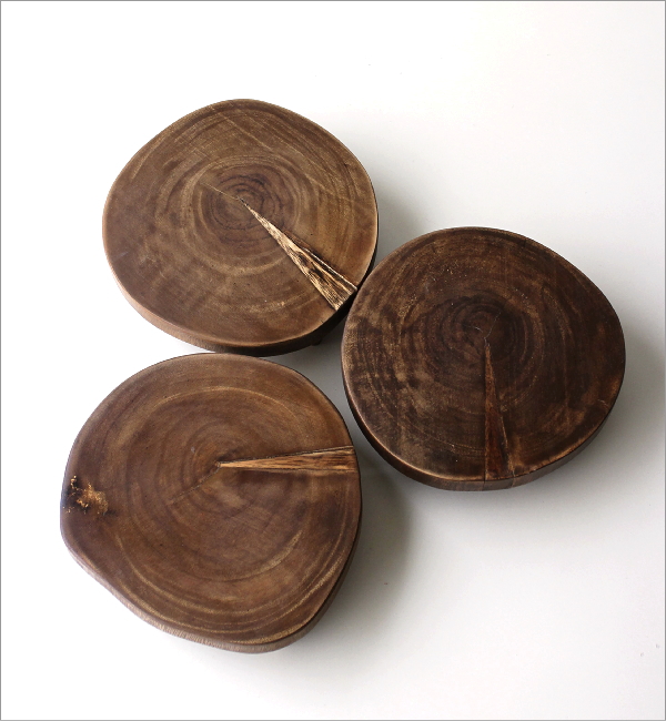 天然木のナチュラルな花台 ブラウン [tom6433] | ギギliving