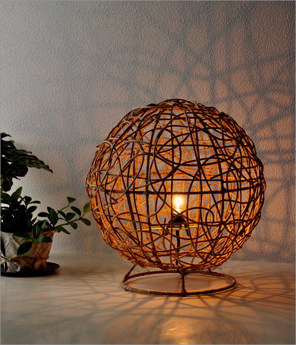 ラタン スタンドランプ ネスト(2)