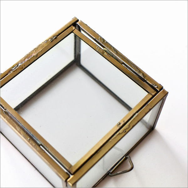 アイアンとガラスのミニチェスト 6ドロアー(5)