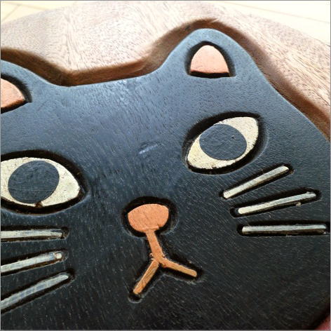 子供椅子　スカーフ黒ネコさん(4)