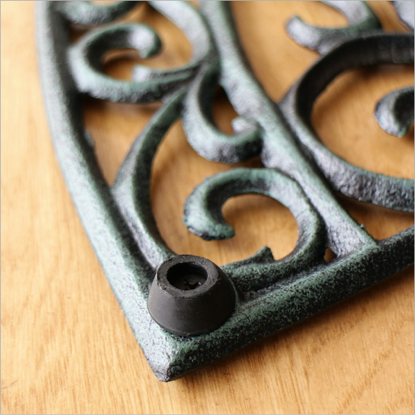 アイアンの玄関マット　ハーフラウンド(4)