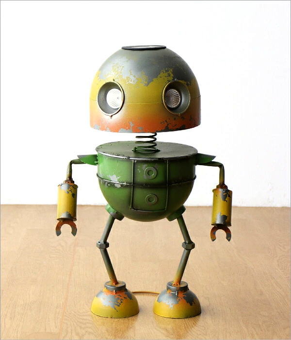 ソーラーライト付き ロボットの置物 B(8)