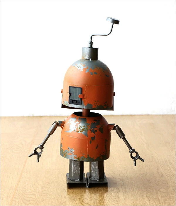 ソーラーライト付き ロボットの置物 A(6)
