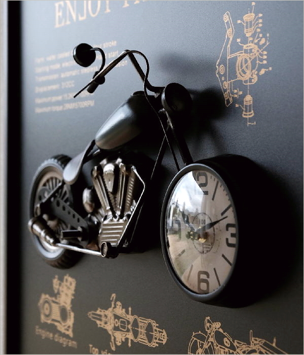 ヴィンテージ Moto Clock A(5)