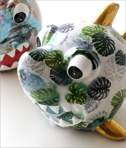 陶器の貯金箱 サメ2タイプ(2)