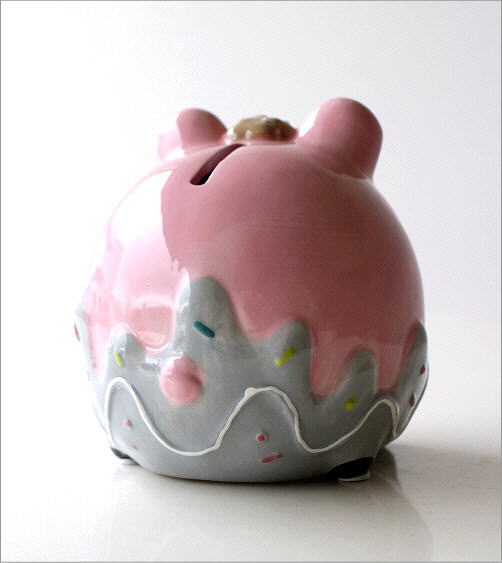 貯金箱 かわいい おしゃれ 陶器 ぶた 豚 可愛い 動物 アニマル インテリア オブジェ 置物 カラフル貯金箱 ブタ [toy4685