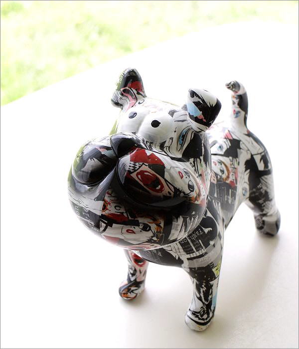 △ 犬　置物　陶器　インテリア　オブジェ　豪華 貯金箱 おしゃれ 陶器 犬 いぬ ドッグ オブジェ 置物 かわいい 動物