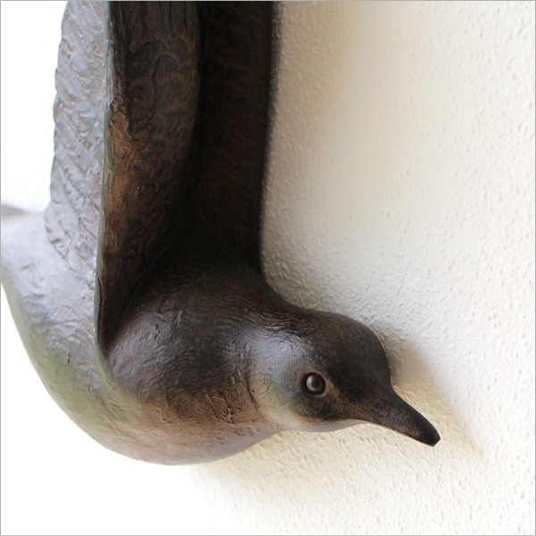 【美品】鳥　bird　バード　壁掛け　陶器　置物　インテリア　工芸品　A3116 小鳥 bird 鳥 ガラス インテリア 置物 動物雑貨 アニマル