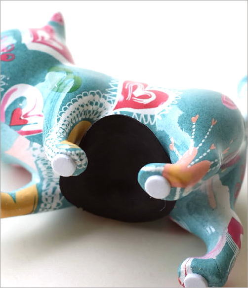 陶器のカラフル貯金箱 ミニキャッツ(5)