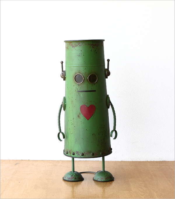 シャビーロボットのフラワーポット のっぽ(7)