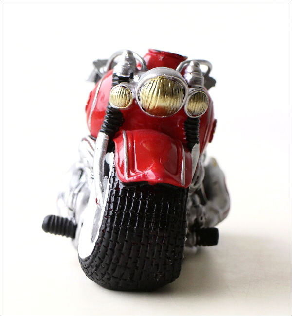 貯金箱 バイク 置物 オブジェ おしゃれ かわいい 500円玉 オートバイ