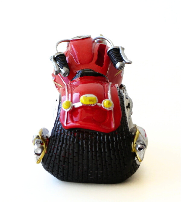 貯金箱 バイク 置物 オブジェ おしゃれ かわいい 500円玉 オートバイ