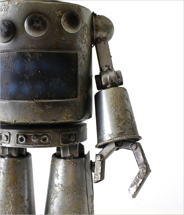 インテリア 置物 オブジェクト アンティーク レトロ ロボット 置物 アイアン ガーデン オーナメント オブジェ レトロ