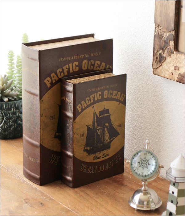 BOOK BOX 大・小 2個セット B(1)