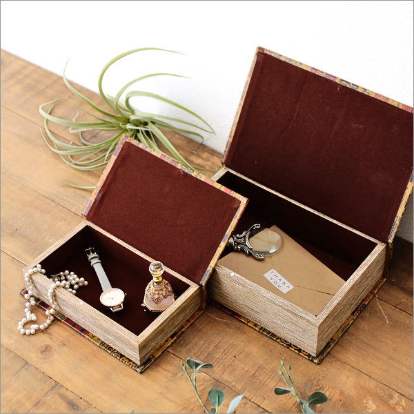 BOOK BOX 大・小 2個セット C(4)