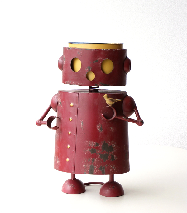 植木鉢 かわいい ブリキ ロボット 鉢 5号 おしゃれ オブジェ
