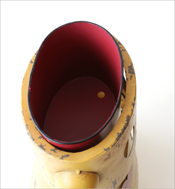 ブリキロボのフラワーポット Yellow(3)