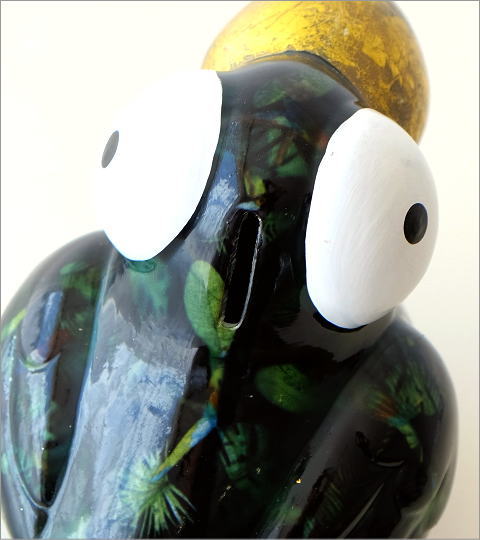 陶器のカラフル貯金箱 トリ(2)