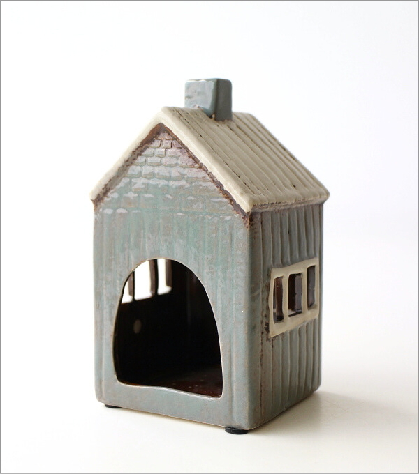 陶器のメルヘンハウス キャンドルホルダー(4)