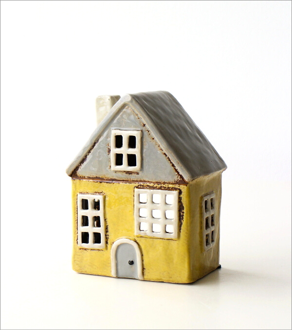 陶器のメルヘンハウス キャンドルホルダー(5)