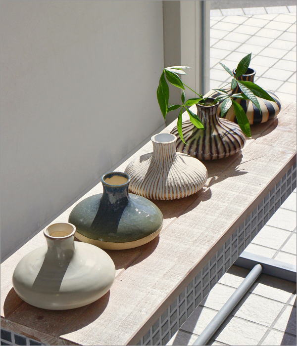 セラミックフラワーベース Low 5タイプ(1)