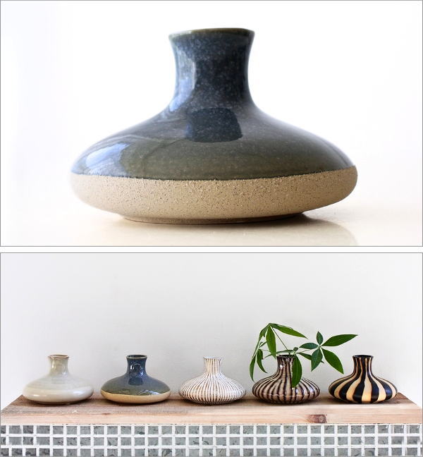 一輪挿し 陶器 花瓶 おしゃれ 枝物 ドライフラワー 生花 北欧 モダン