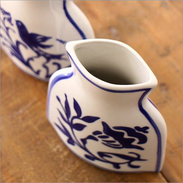 エキゾチックな磁器のフラワーベースS 3タイプ(4)