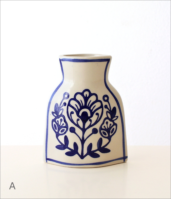 エキゾチックな磁器のフラワーベースS 3タイプ(6)