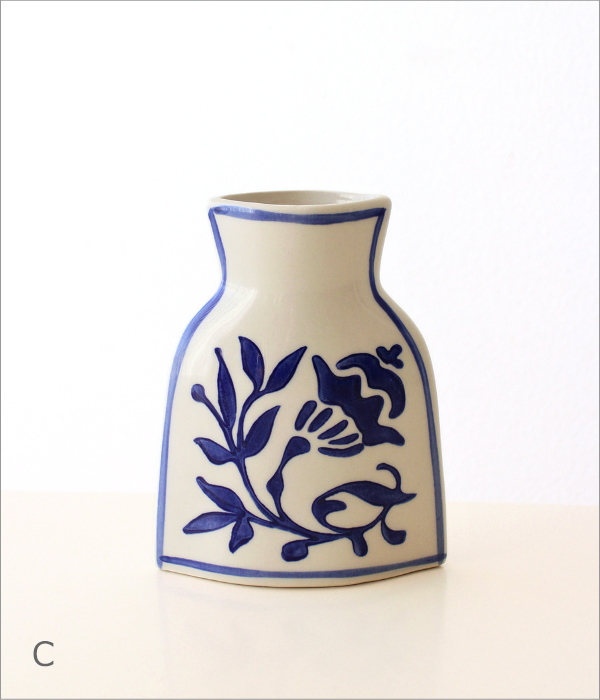 エキゾチックな磁器のフラワーベースS 3タイプ(8)