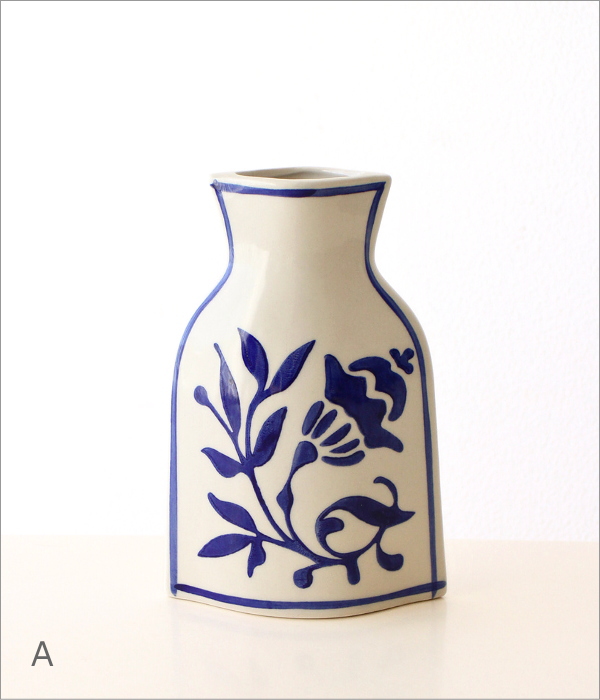 エキゾチックな磁器のフラワーベースM 3タイプ(6)