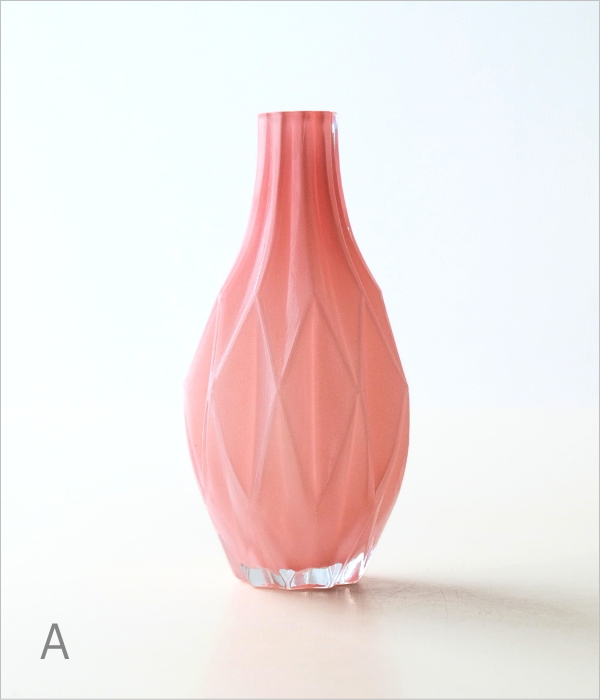 MILK GLASS  VASE ダイヤ 3カラー(6)